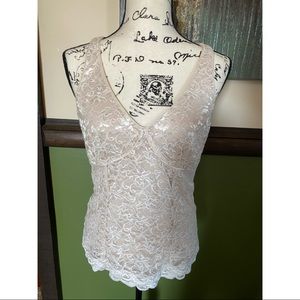 Express Lace Sleeveless Top